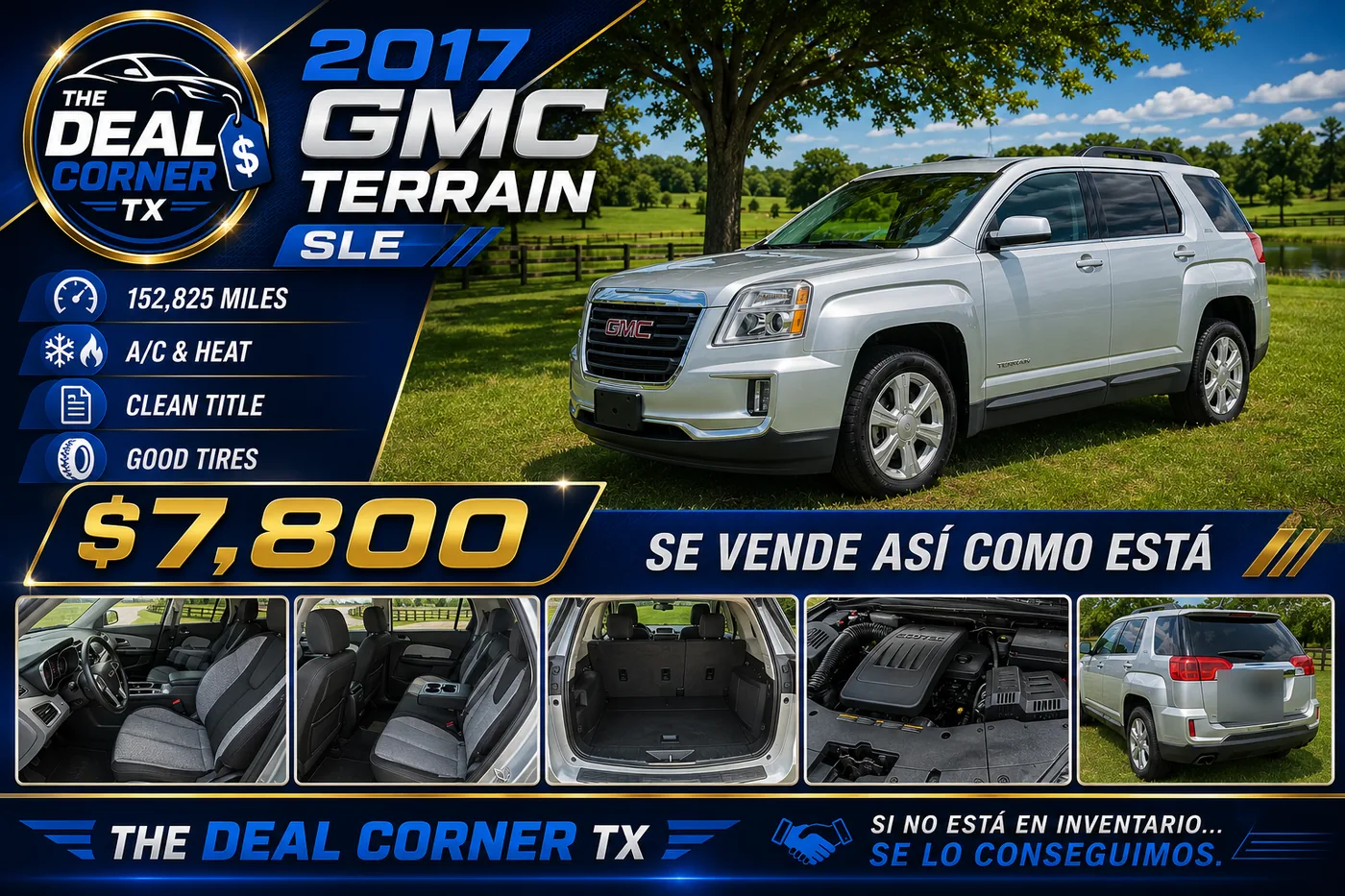 2017 GMC Terrain SLE disponible en The Deal Corner TX